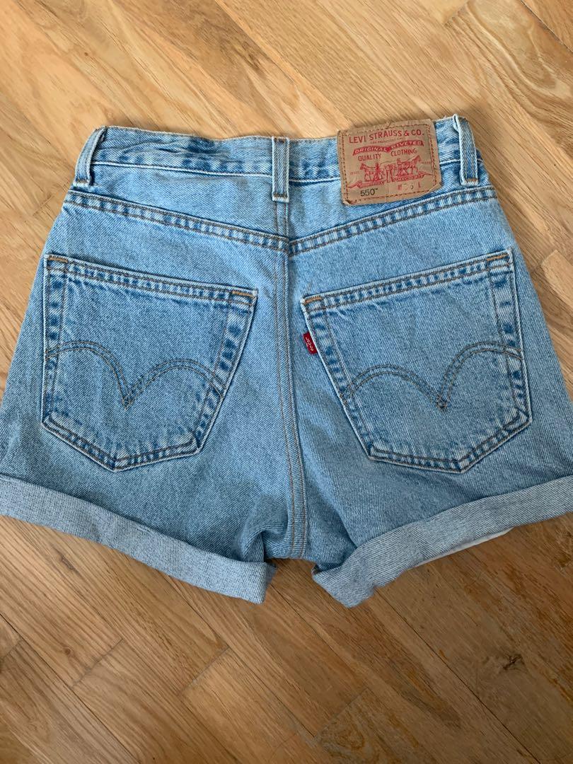 Vintage Levi s High Waisted Denim Shorts Women s Fashion Bottoms