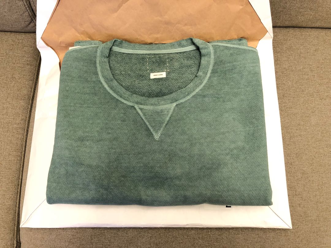 visvim JUMBO SWEAT L/S (UNEVEN DYE), 男裝, 外套及戶外衣服- Carousell