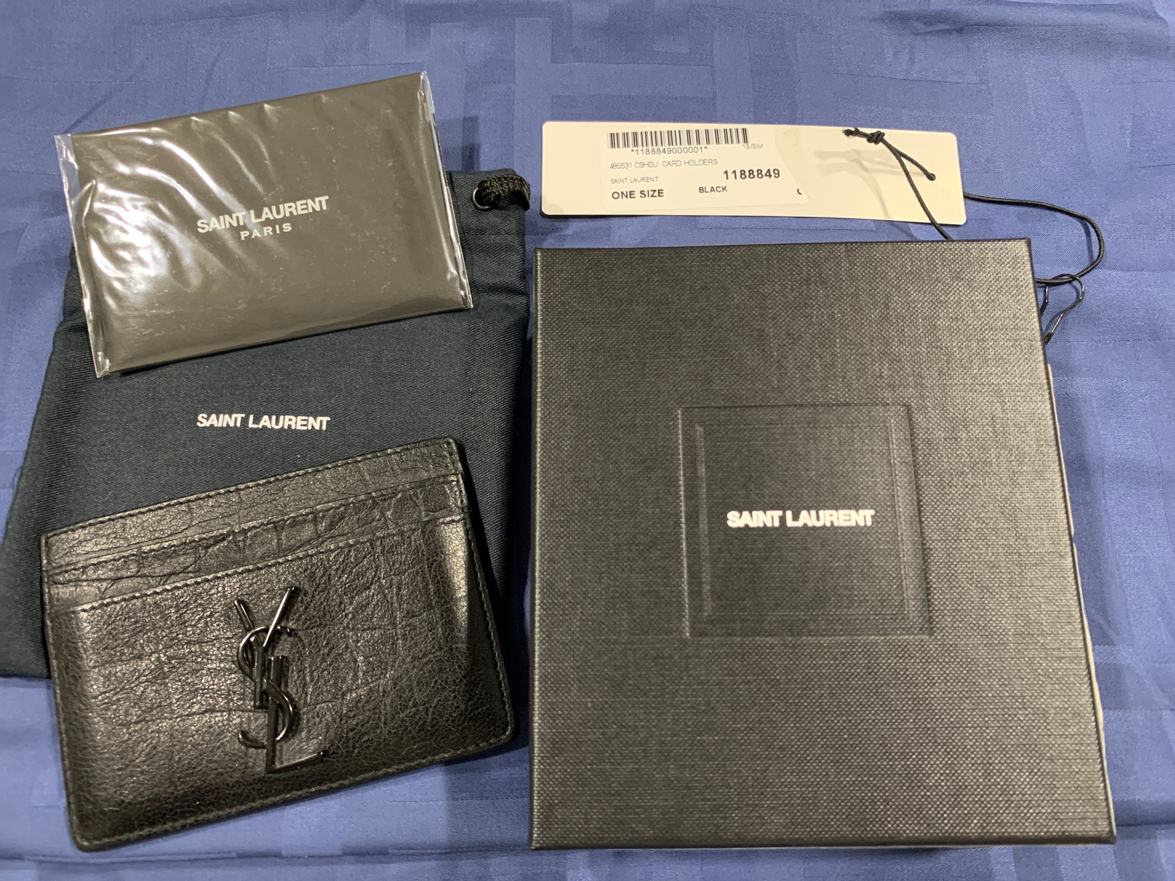 YSL Card Holder, Men's Fashion, Watches & Accessories, Wallets & Card ...