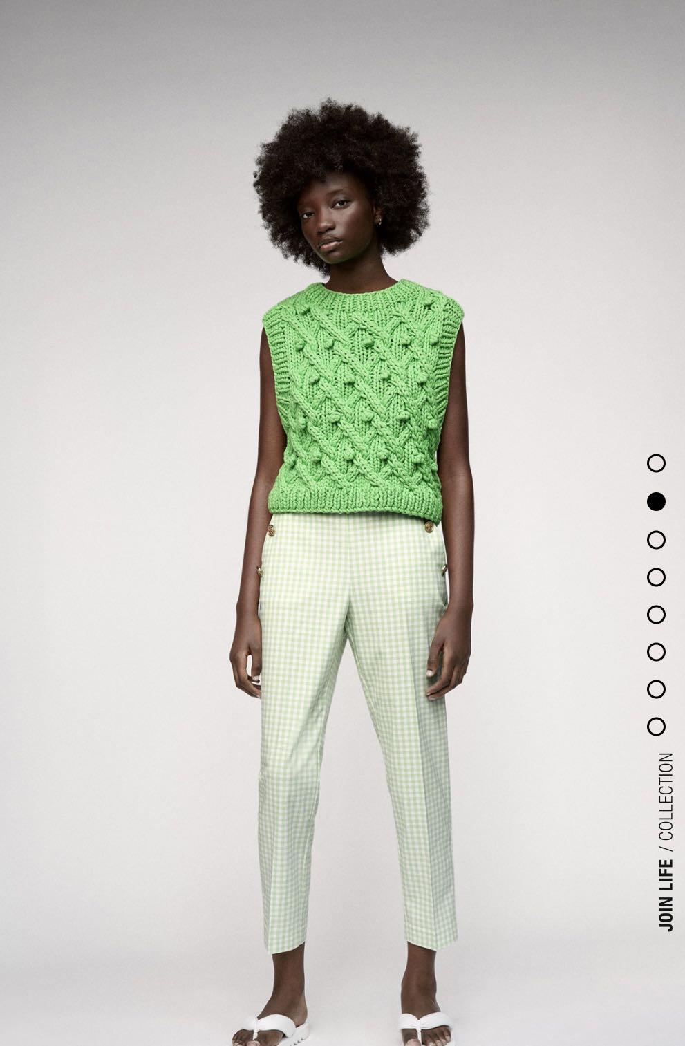 Gingham pants zara new arrivals