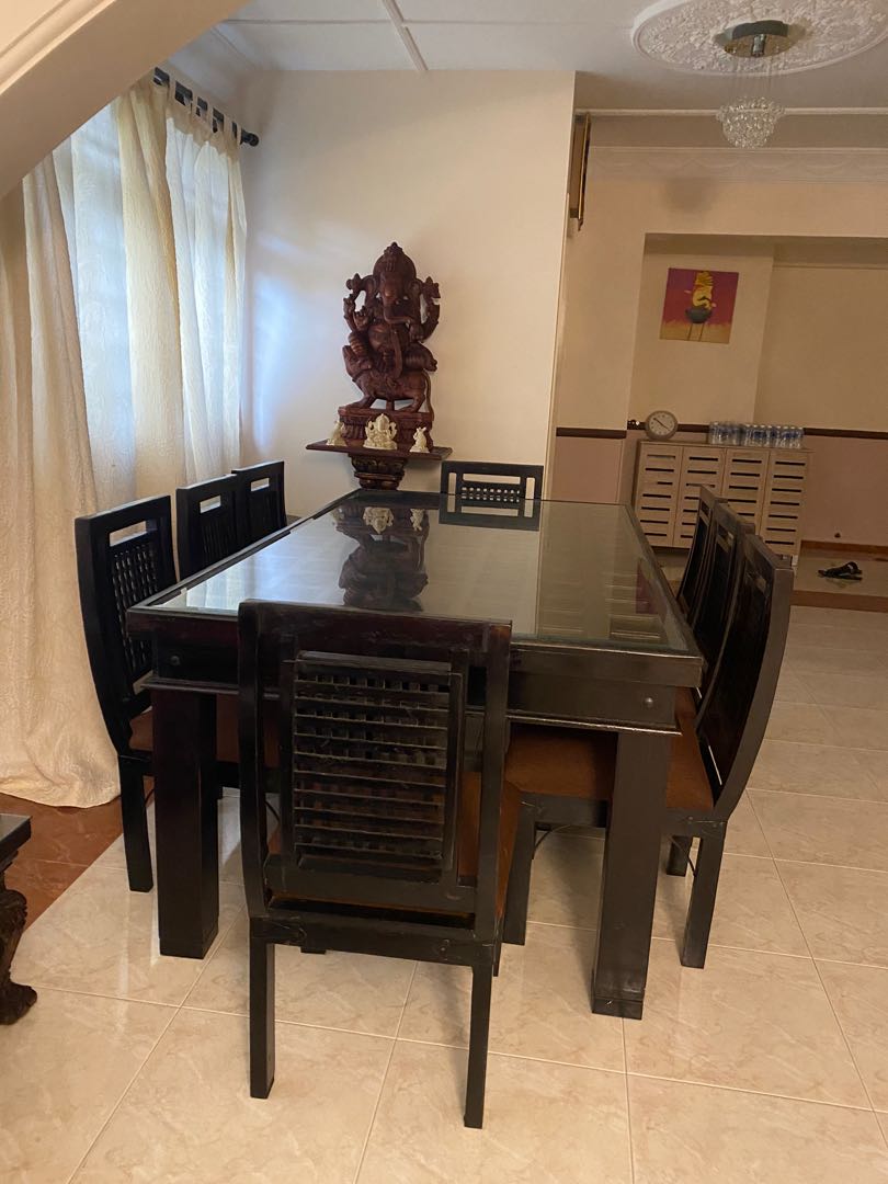 Wooden dining top table olx