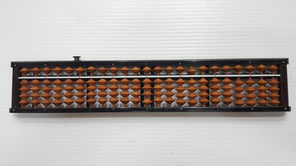 日本製自強牌木製自動算盤左方桿子有黏過, 家具及居家用品, 園藝, 割草 