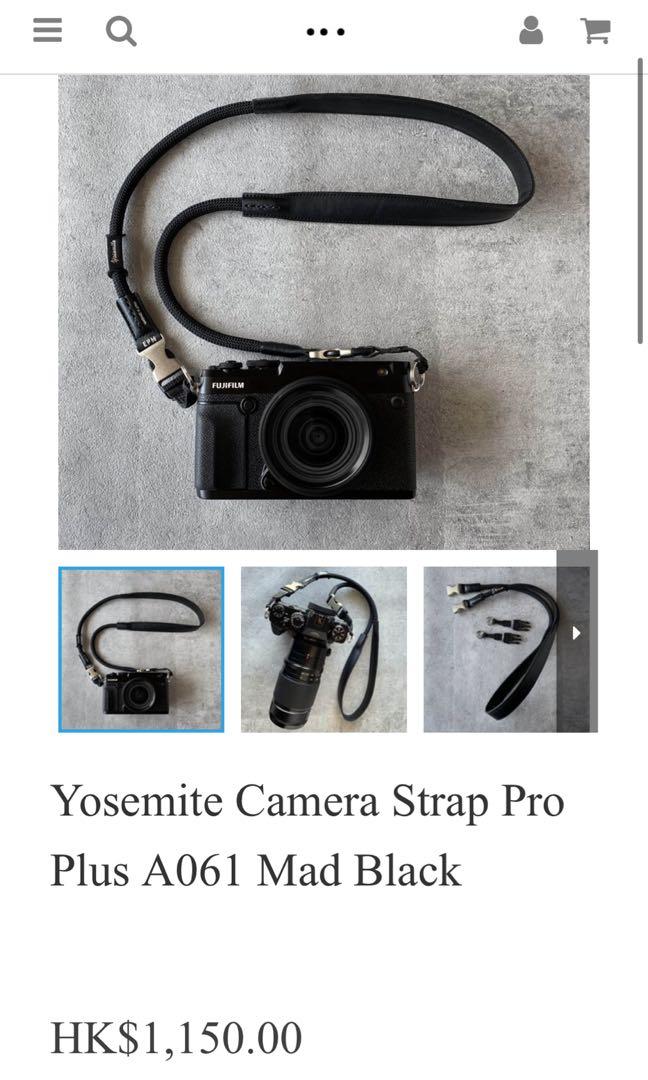 全新Yosemite Camera Strap Pro Plus A061 Mad Black, 攝影器材, 攝影