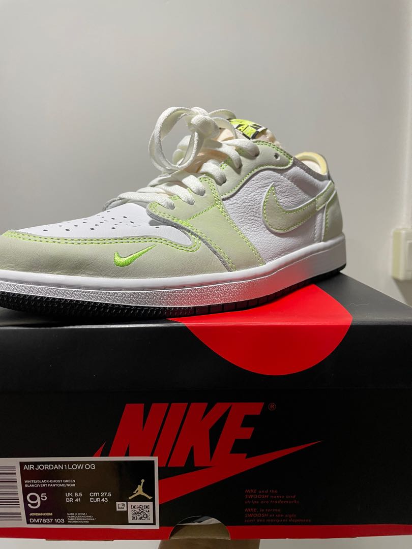Air Jordan 1 Retro Low Ghost Green Men s Fashion Footwear