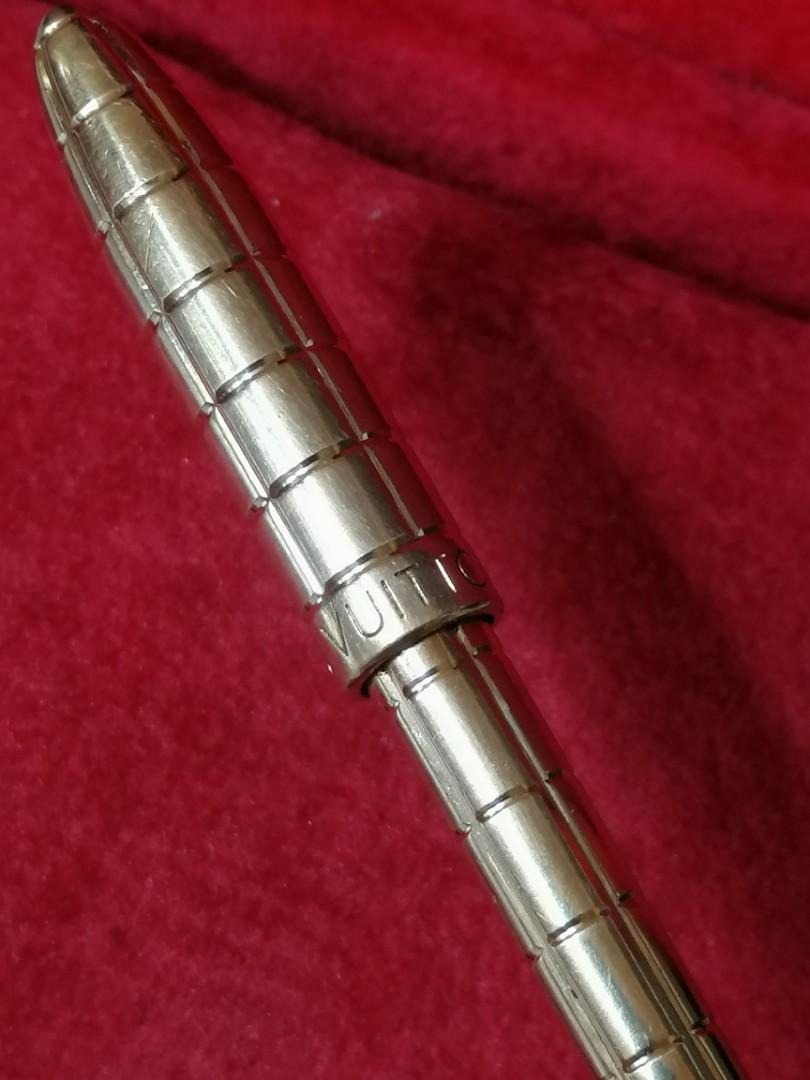 Louis Vuitton, Other, Louis Vuitton Ballpoint Mini Twist Silver Pen  Authentic Gorgeous Excellent Condt