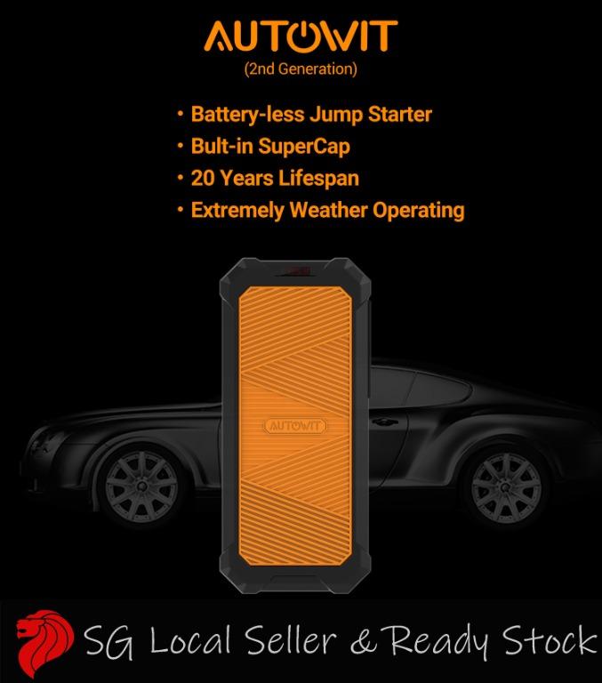 Autowit 12v batteryless car deals jump starter