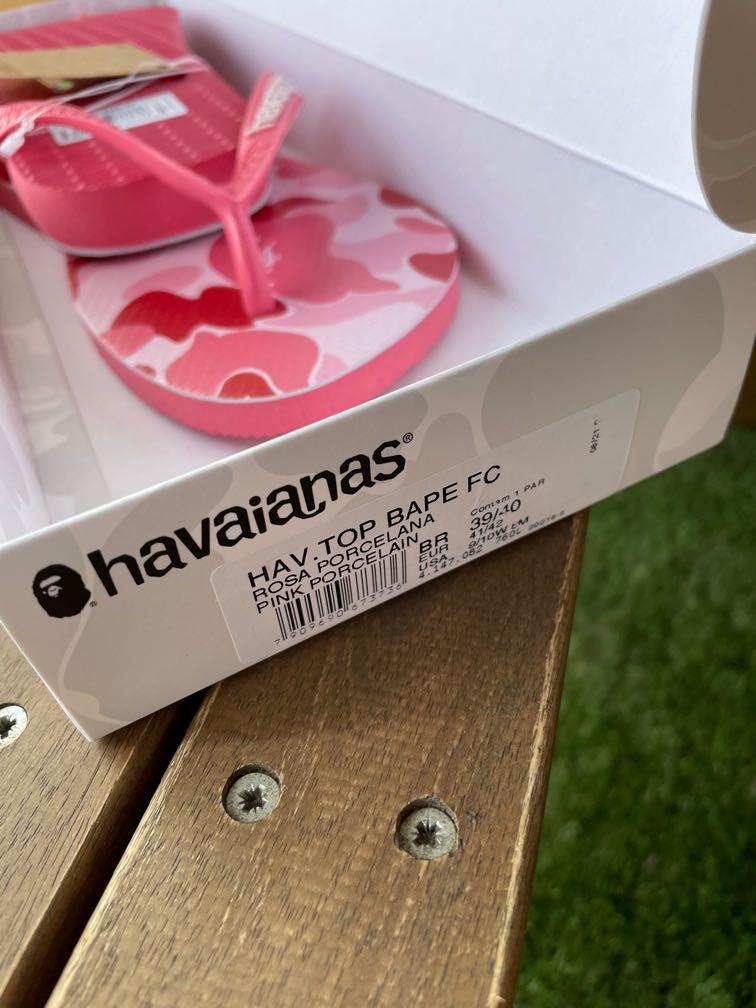 Bape havaianas pink, Women's Fashion, Footwear, Flipflops and Slides on  Carousell
