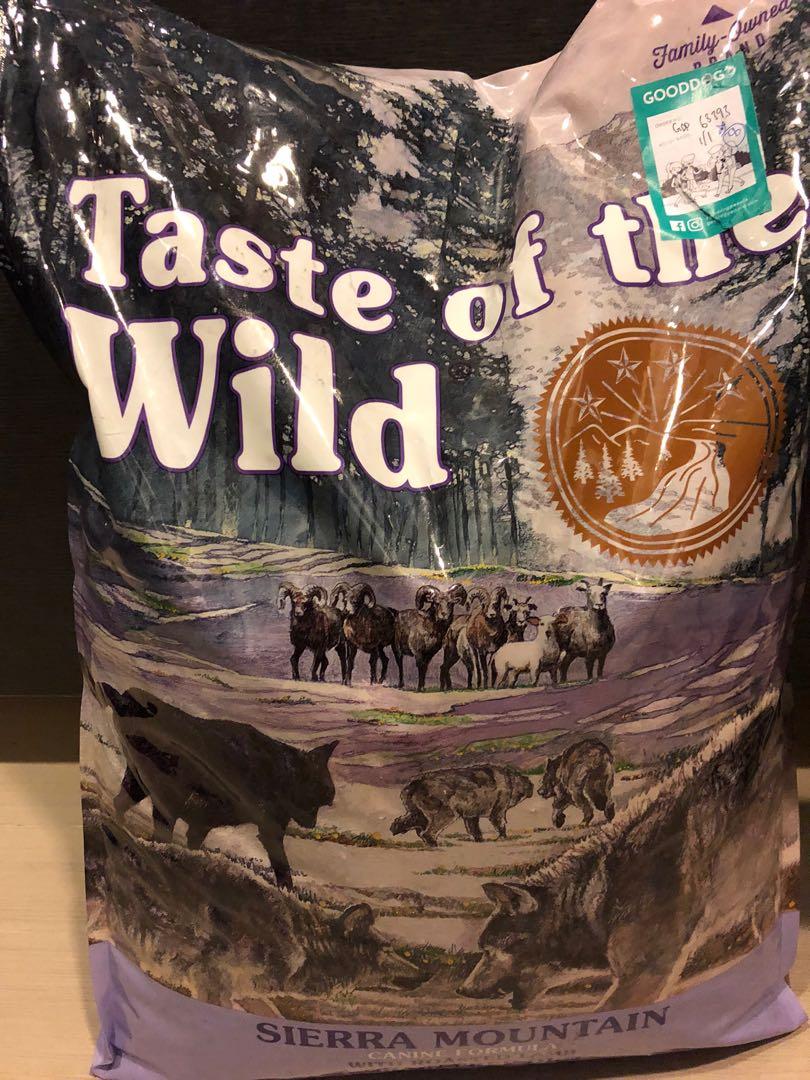 BARGAIN 12kg taste of wild dog food