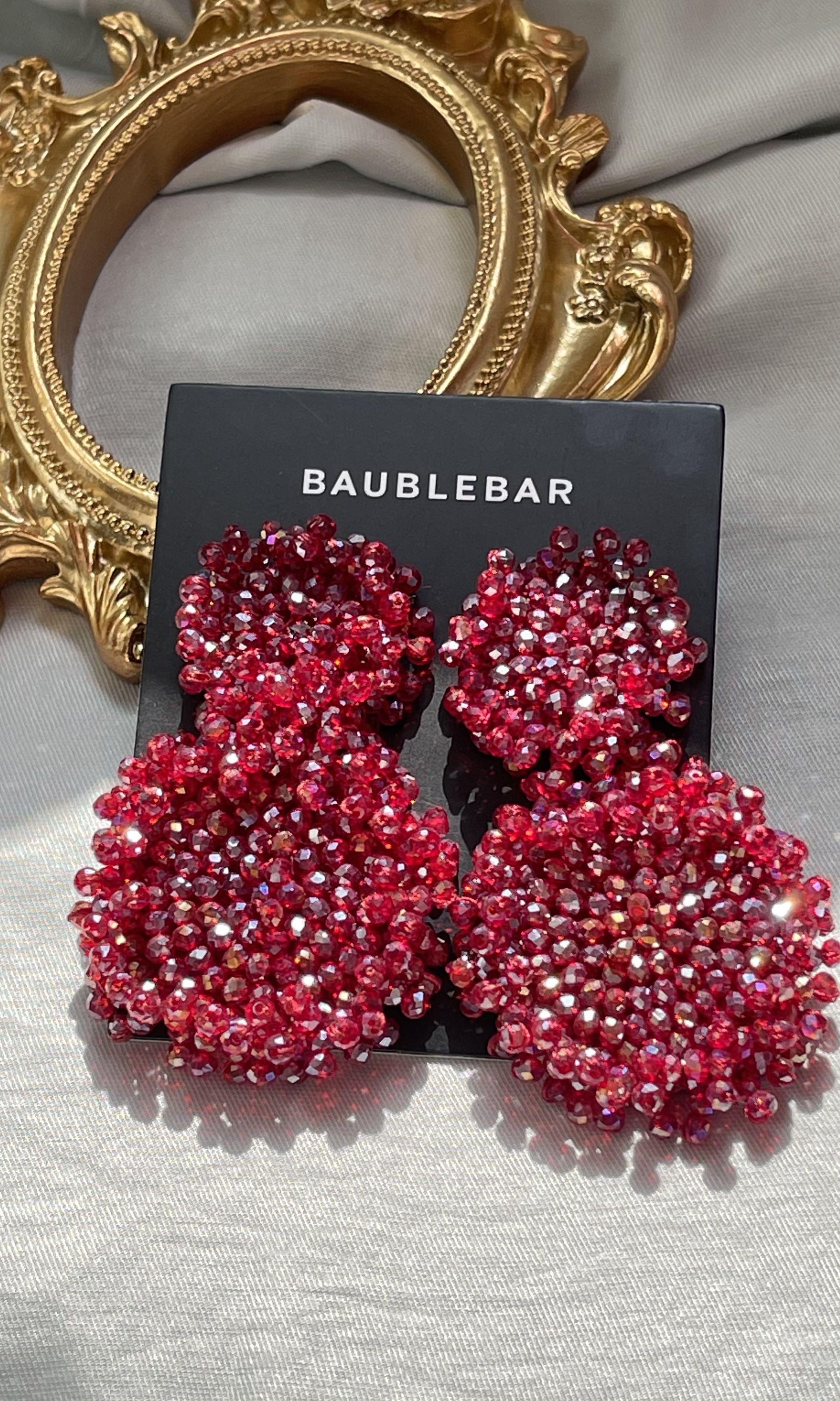 Red baublebar earrings best sale