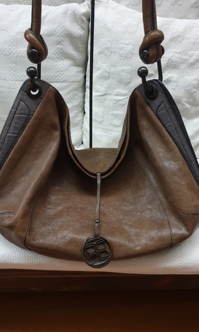 BCBG Max Azria Leather Hobo