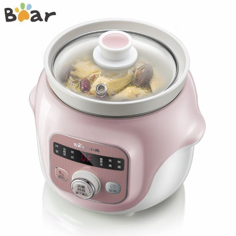 Bear Electric Slow Cooker Ceramic Water Bird's Nest Stew Bb Timer  Reservation