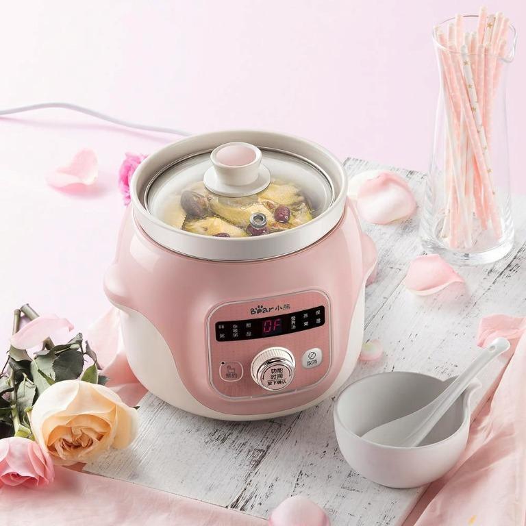 Bear Electric Slow Cooker Ceramic Water Bird's Nest Stew Bb Timer  Reservation