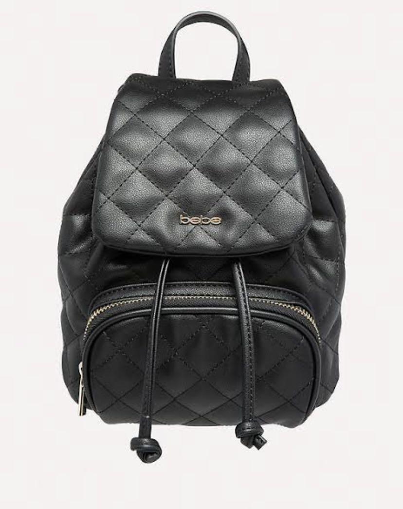 bebe quilted mini backpack