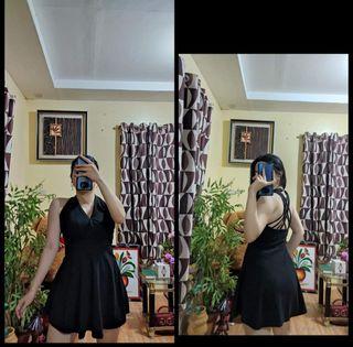 Black mini dress