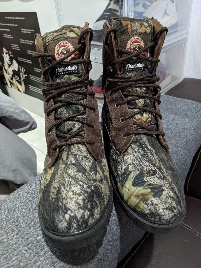 Brahma Thinsulate Insulated Boots Hunter Camo Brown 12UK Men s