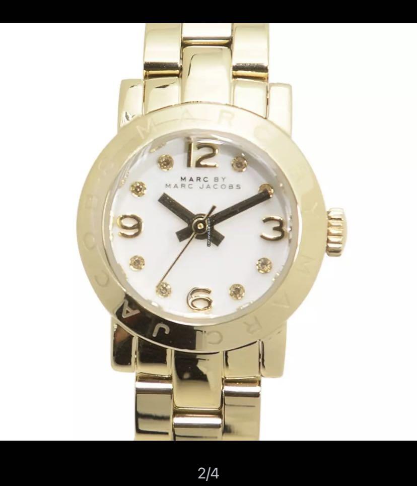 SALE] Brand New Marc Jacob Gold White Dial Watch, Women's Fashion, Watches  \u0026 Accessories, Watches on Carousell