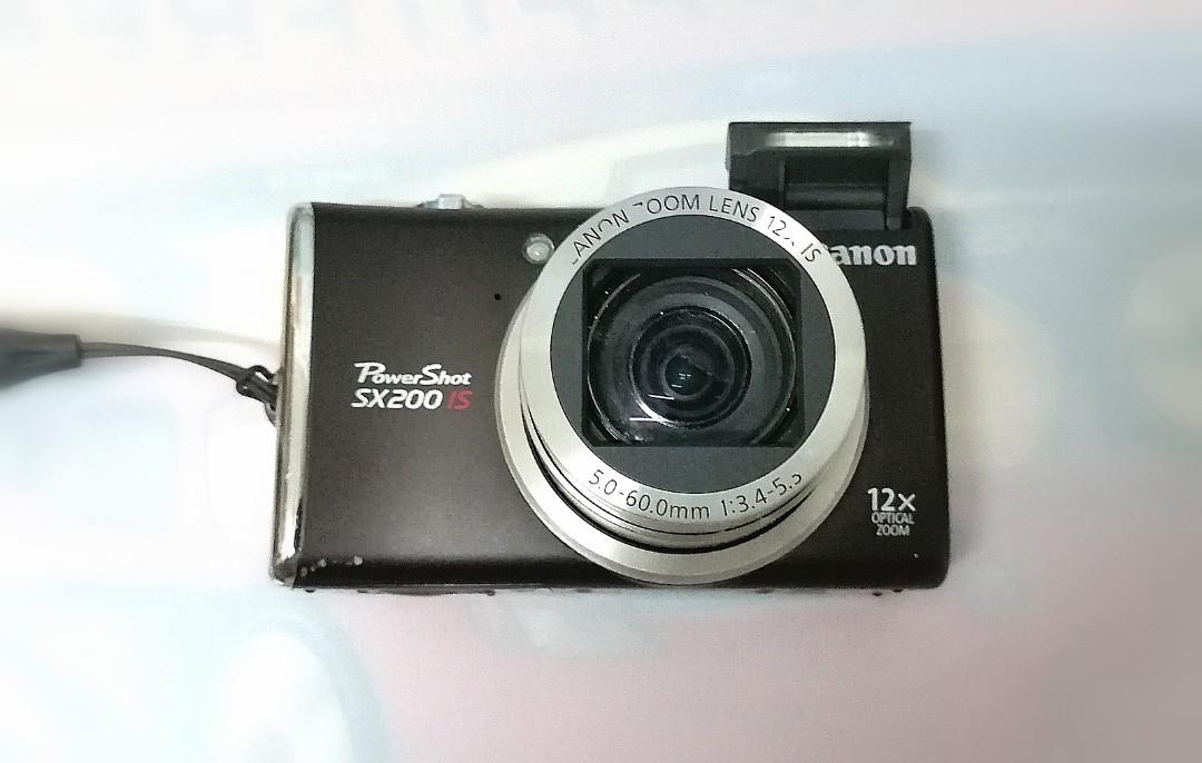 Canon PowerShot SX200 IS數碼相機，1210萬像素，正常使用！電池