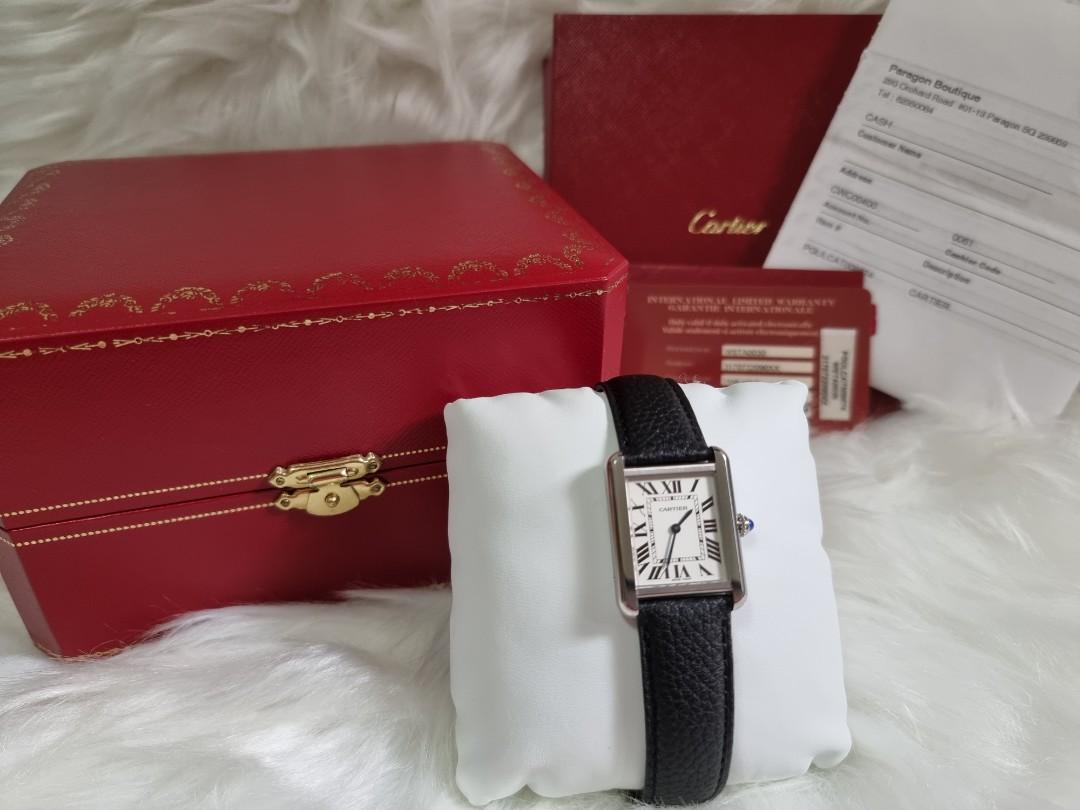 Cartier tank solo small model watch Luxury Watches on Carousell