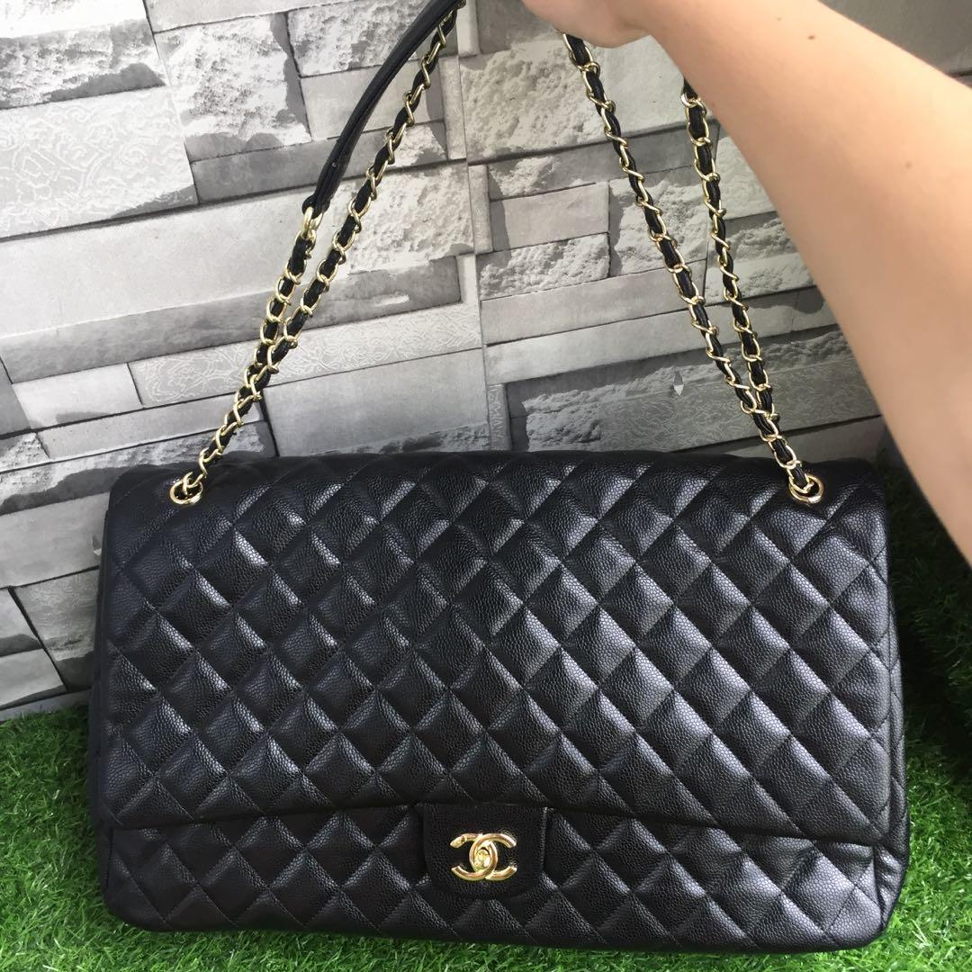 Chanel jumbo sales travel bag