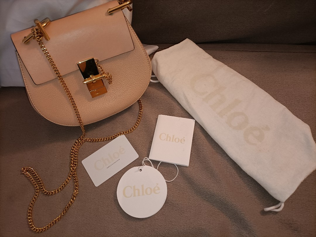 Chloe mini drew in cement pink original Luxury Bags Wallets