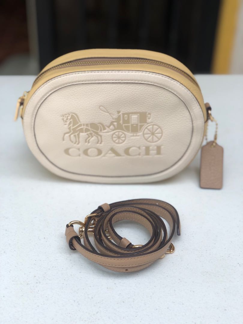 Coach camera bag in colorblock with horse and carriage Clearance