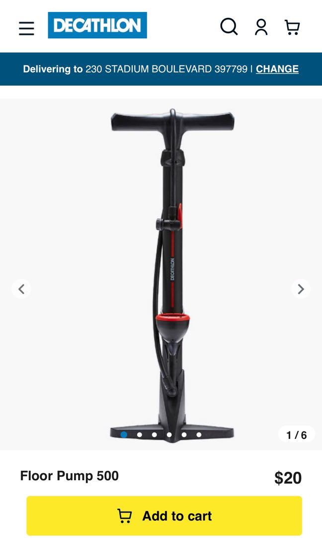 Cycle pump decathlon discount