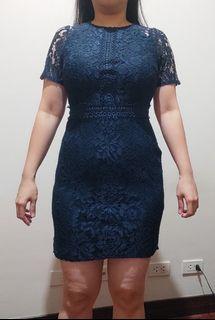 Dress Dorothy Perkins Short Sleeves Navy Blue Floral