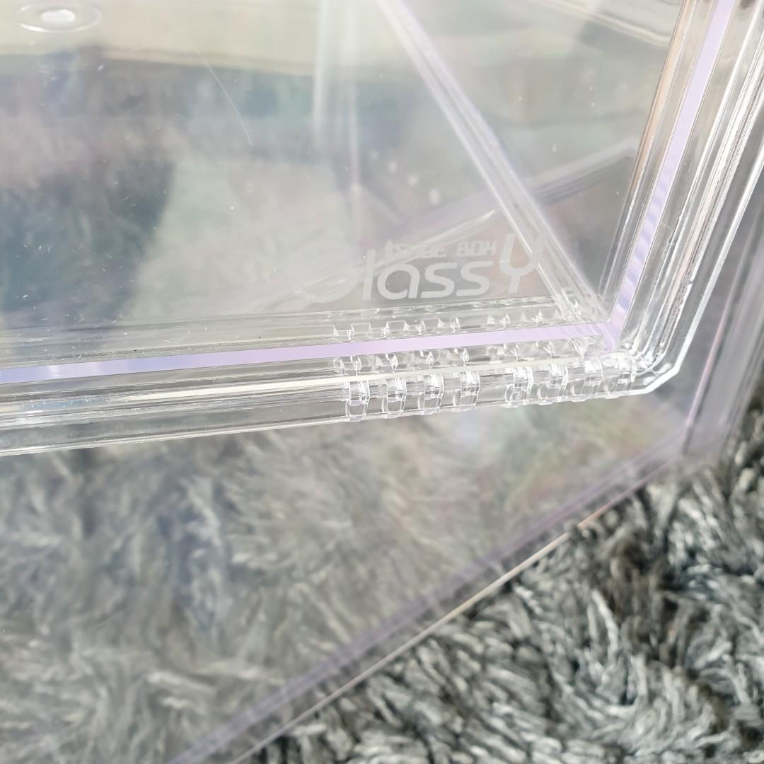 Glassy shoe box on sale