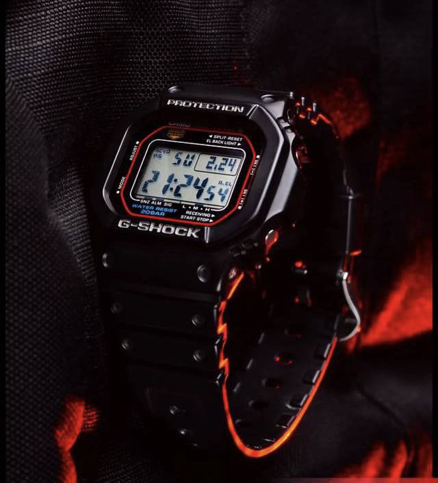 最靚既G-Shock 元祖經典太陽能電波紅圈正方M5610-1。限時特價 