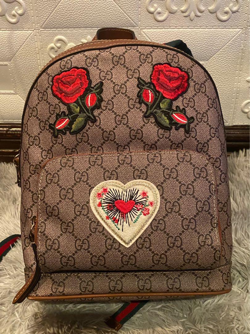 Gucci patches backpack sales