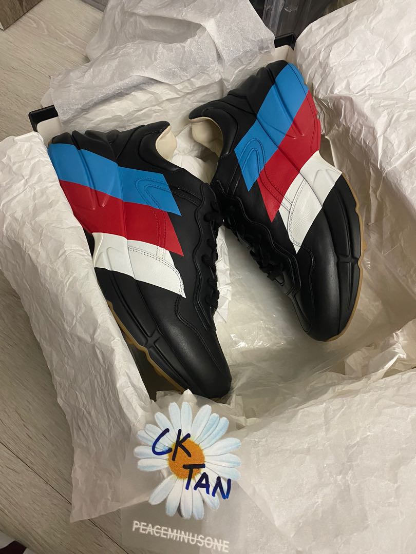 Gucci rhyton web print Men s Fashion Footwear Sneakers on Carousell
