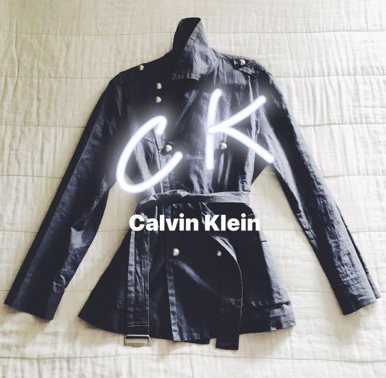 Calvin klein military coat hot sale