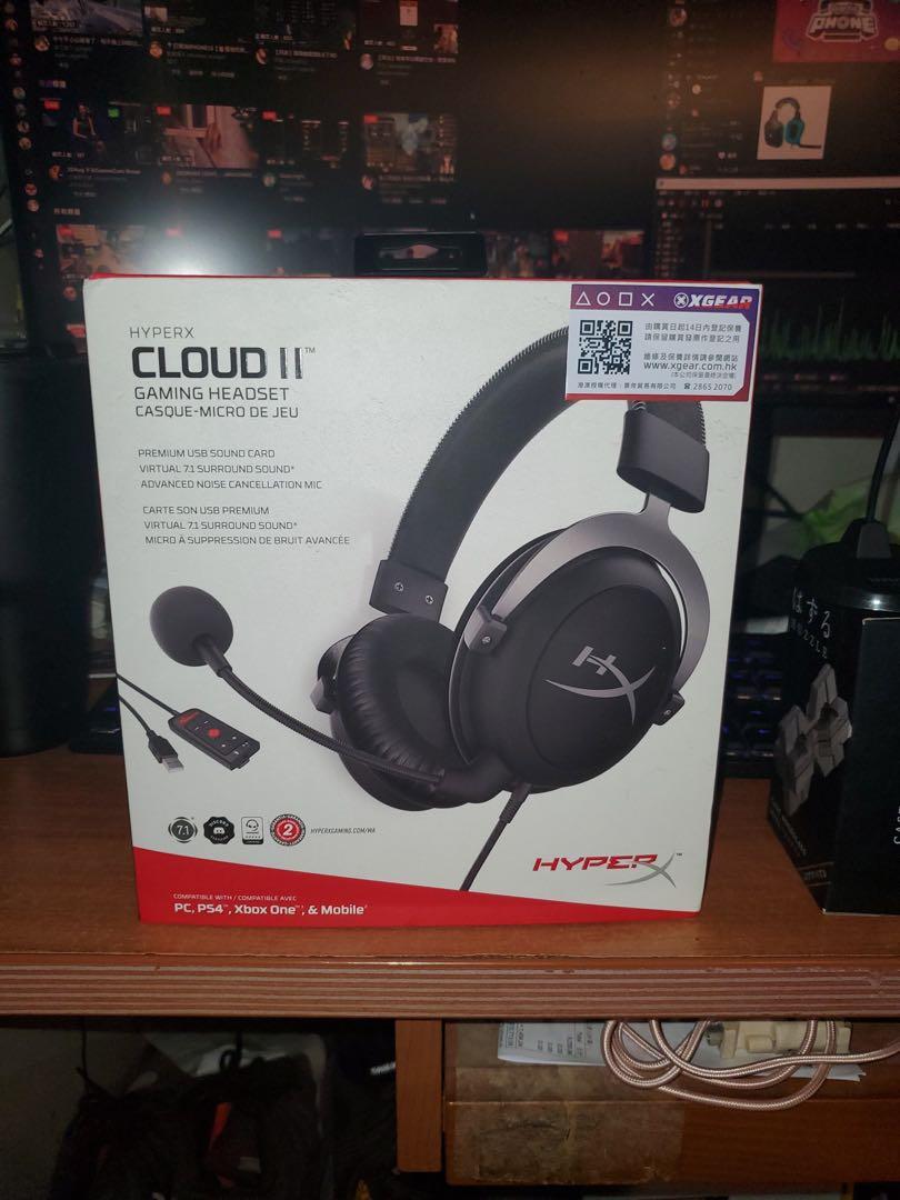 HyperX Cloud2 （分類：頭戴式/罩耳式耳機）位於 Hong Kong。 由 chzty 提交（商品編號 1109697571，圖片 1）。簡介： 有盒、有單、有保， 純粹開封過， 配件各樣全齊， 東鐵綫交收。