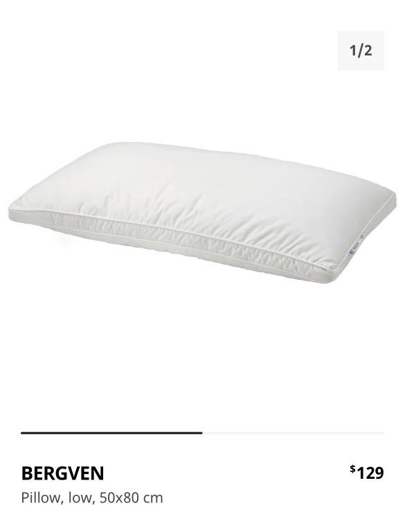 springen lengte formaat IKEA BERGVEN Pillow (LOW), Furniture & Home Living, Bedding & Towels on  Carousell