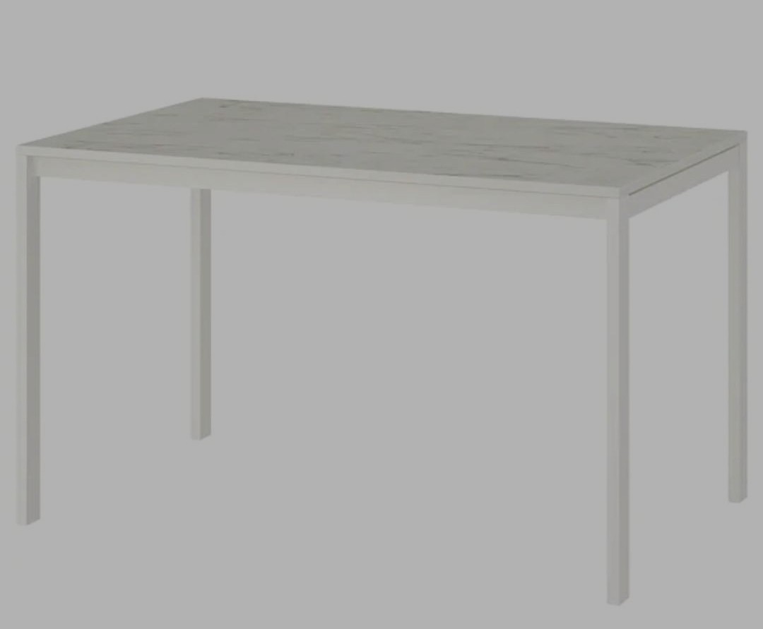 Ikea Marble Top Table without chairs, Furniture & Home Living