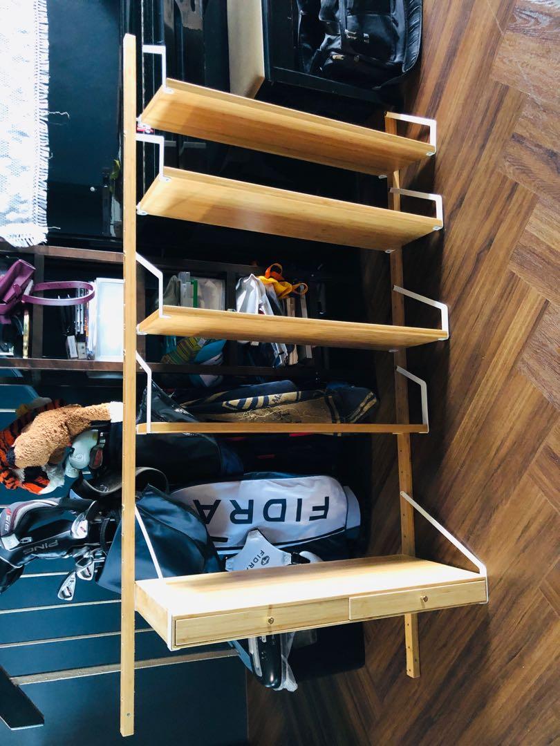 Ikea Svalnas bamboo shelf, Furniture & Home Living, Furniture, Shelves