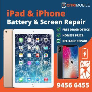 iPad Screen Repair, iPad Pro 11 12.9 Mini Air 2 3 4 Air1 Air2 Air3 Mini 1 Pro10.5 Pro11 Pro12.9 Pro 9.7 10.5 11 inch iPhone X XR XS 8 Plus 11 12 13 14 Surface Pro Max Samsung Phone Crack Glass LCD Screen Battery Can't ON Motherboard Repair Replacement