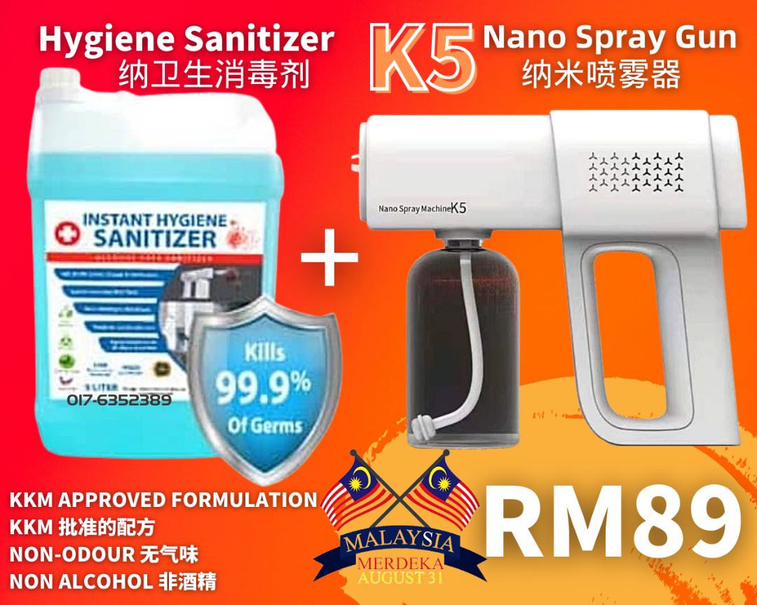 Sanitizer nano spray How To