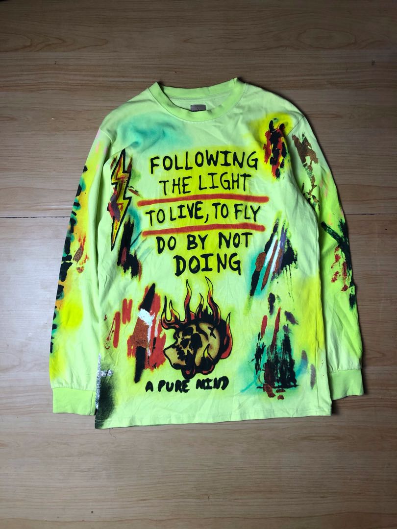 Kanye west yeezy X WES LANG tour 2019 Fesyen Pria Pakaian