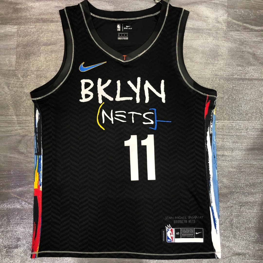Kyrie Irving 20-21 Brooklyn Nets Authentic Jersey Jean-Michel
