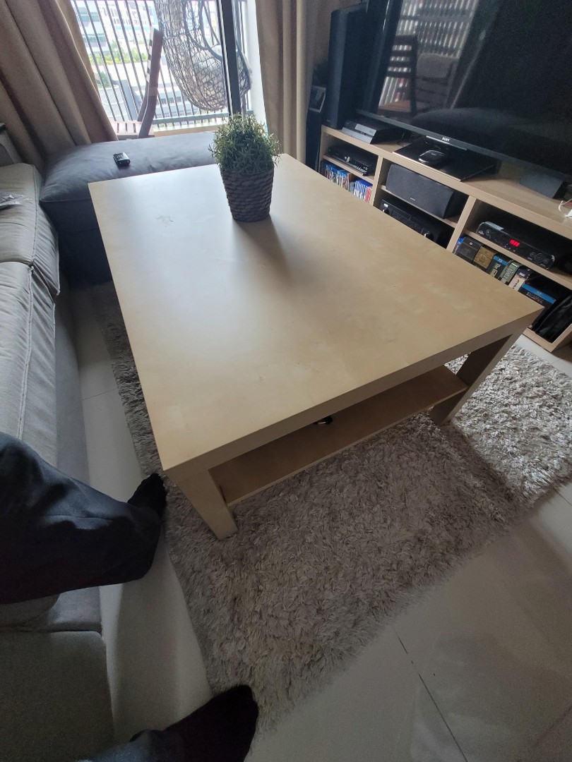 Ikea oak store effect coffee table