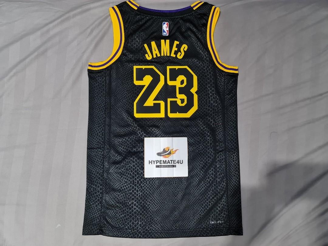 LeBron James Black Mamba Lakers NBA Jersey