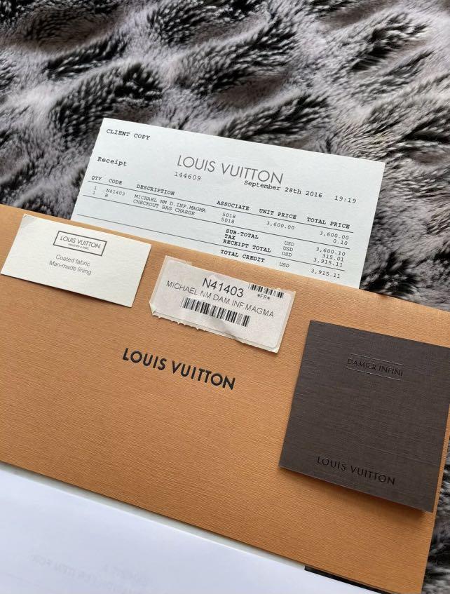 Louis Vuitton Magma Damier Infini Leather James Wallet