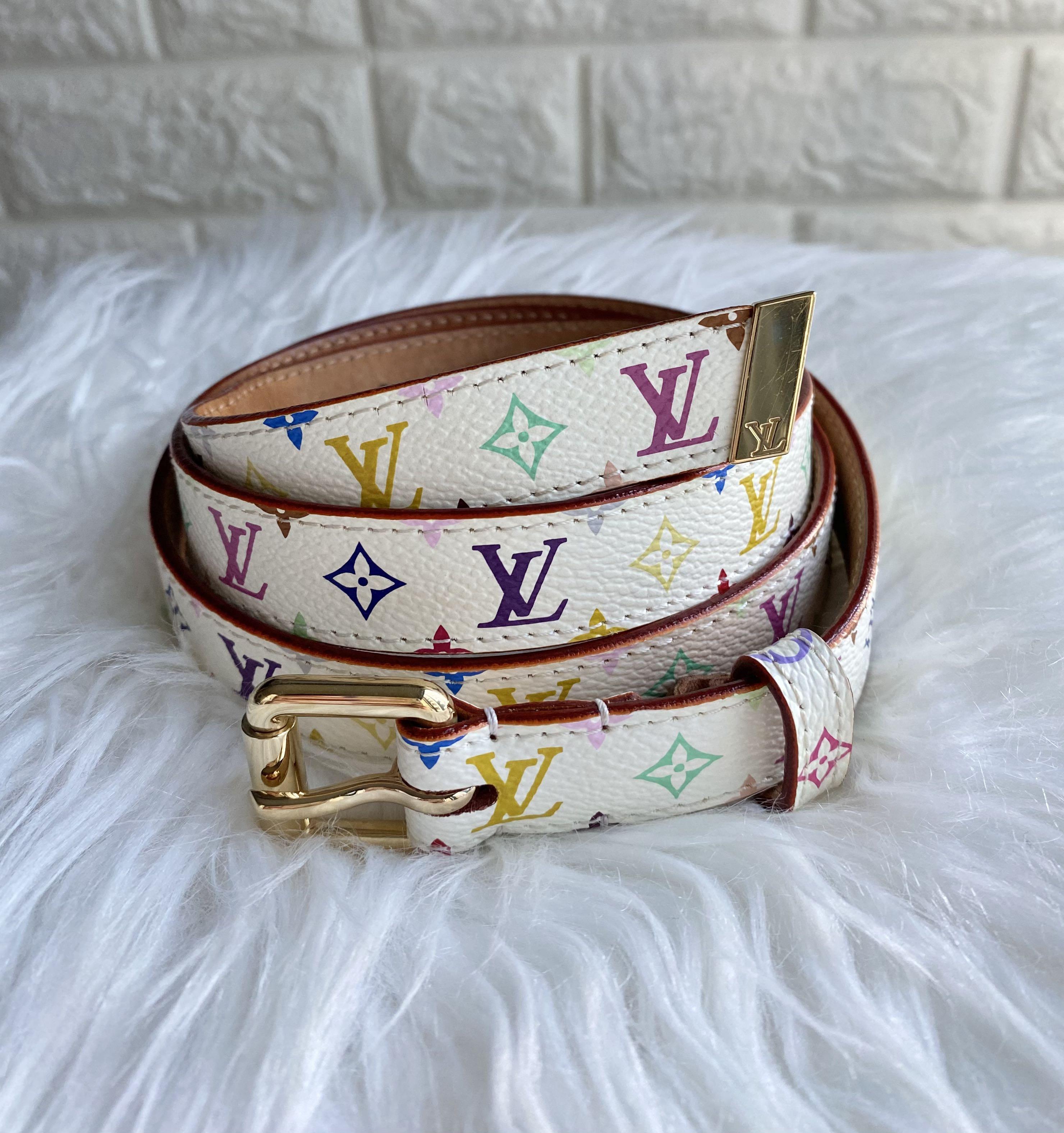Louis Vuitton Takashi Murakami Vintage Monogram Multicolour Belt (Size 90),  Women's Fashion, Watches & Accessories, Belts on Carousell