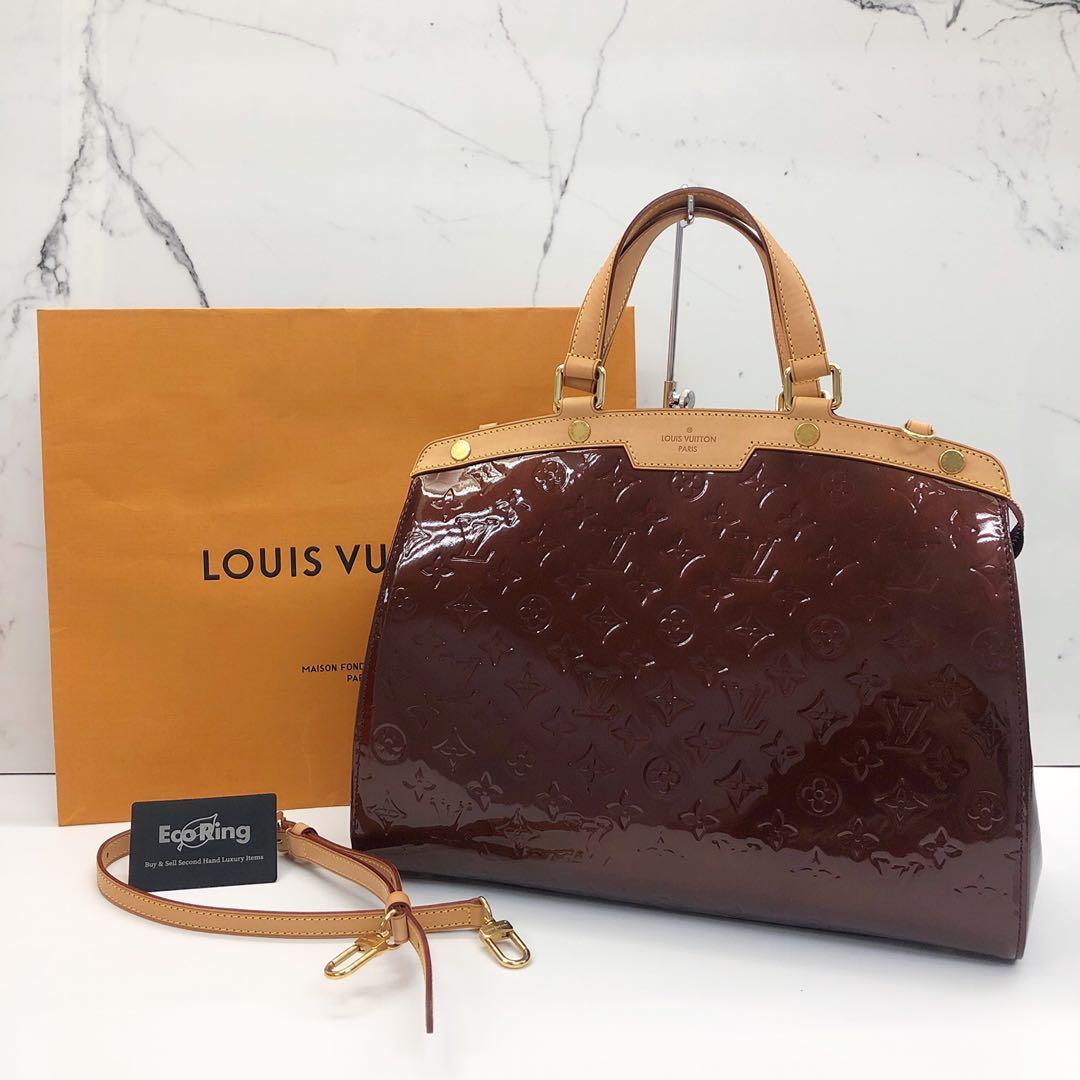 LV vernis Two way bag, Luxury, Bags & Wallets on Carousell