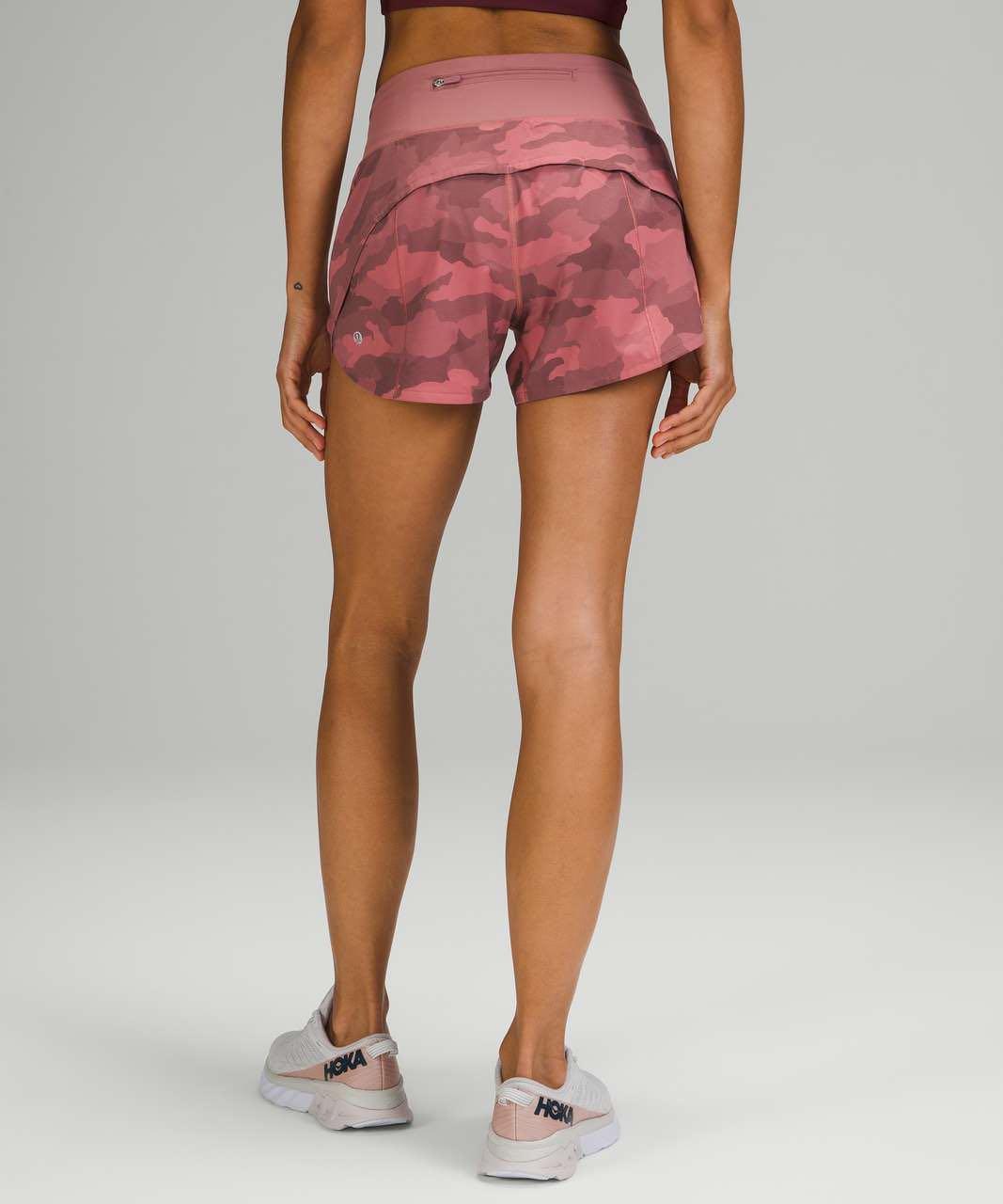Lululemon pink camo shorts sales