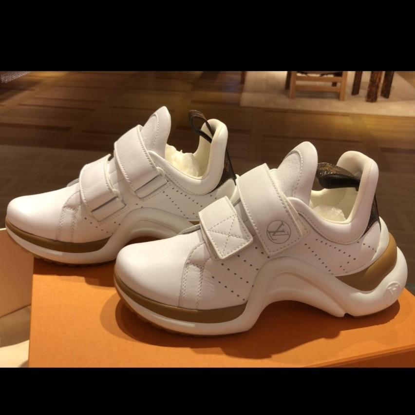 Lv Archlight Pink Sneaker Detail Revier
