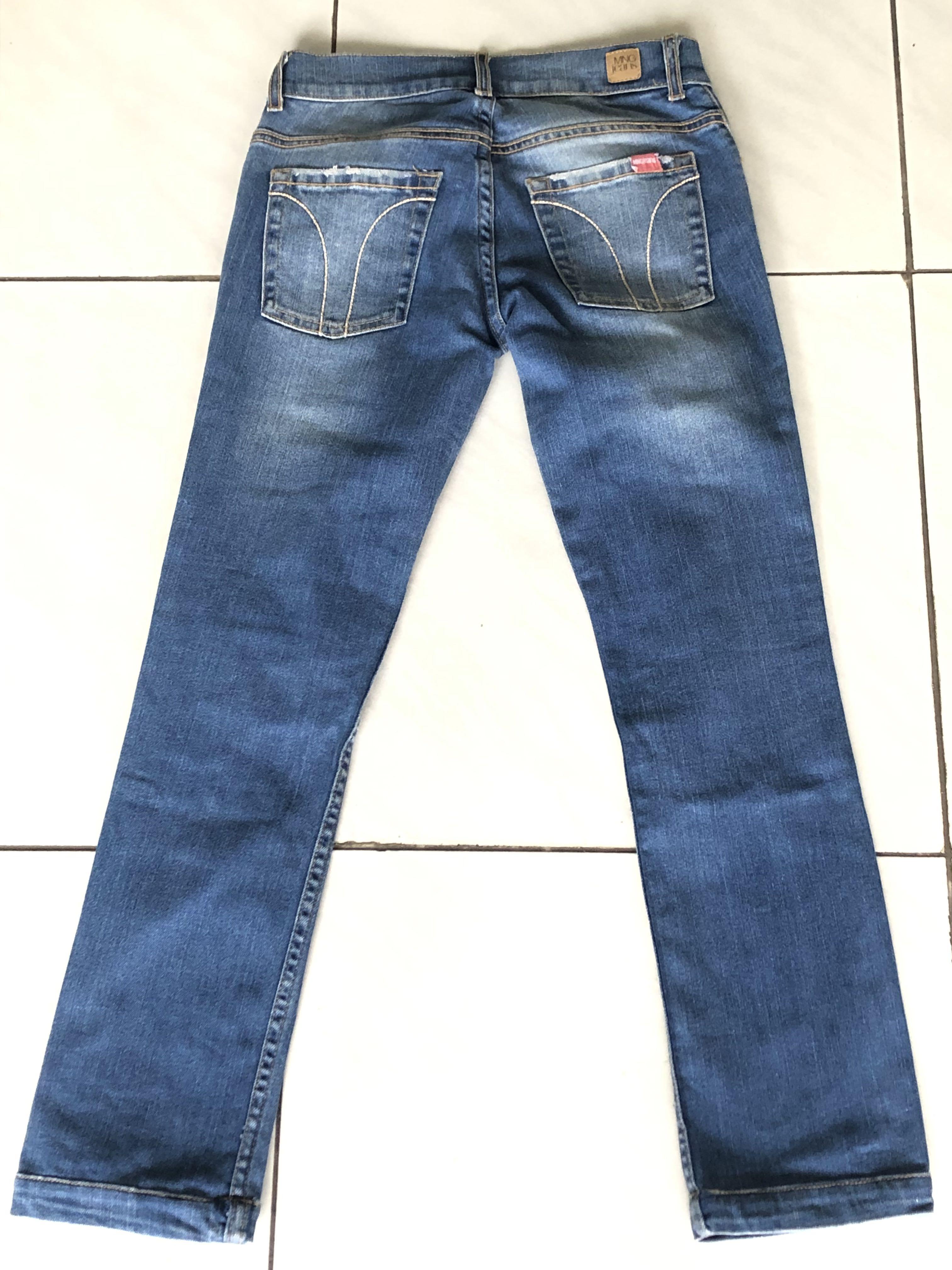 Mango jeans authentic, Fesyen Wanita, Pakaian Wanita, Bawahan di Carousell