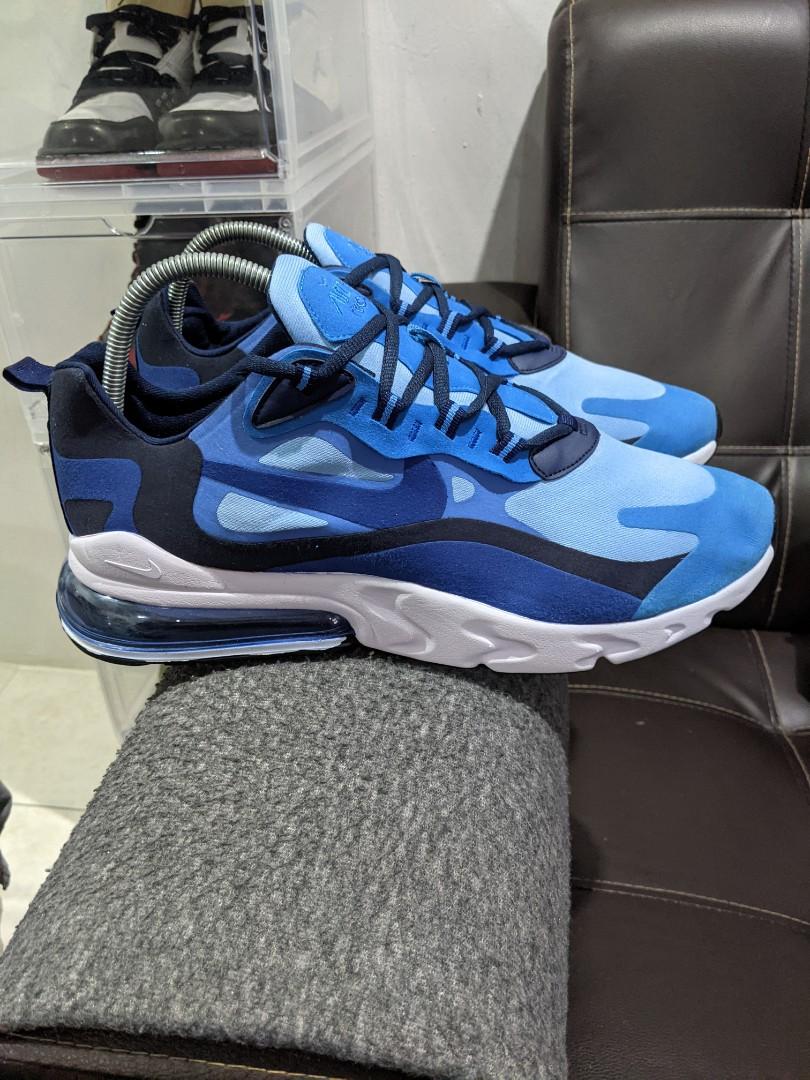 Nike Air Max 270 React Blue Void 11.5UK Men s Fashion Footwear