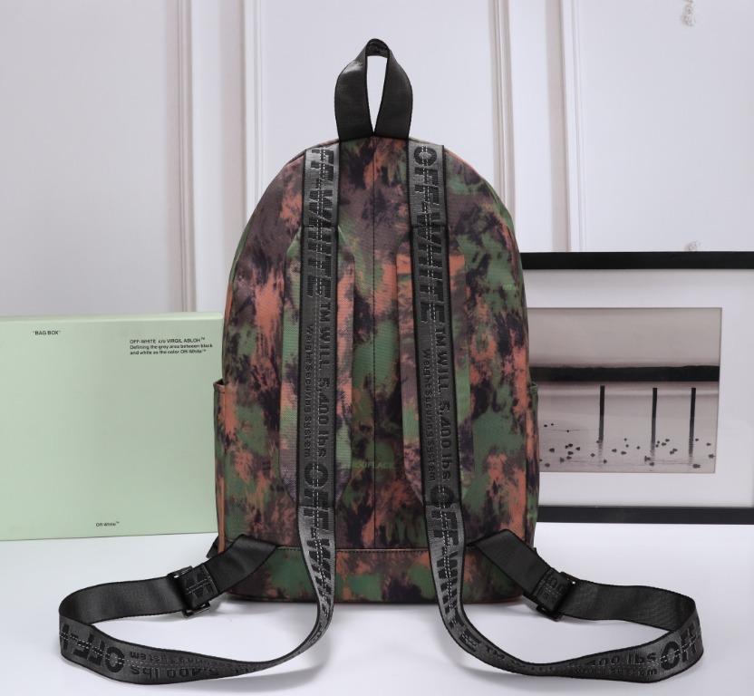 OFF WHITE BACKPACK CAMO Men s Fashion Bags Backpacks on Carousell